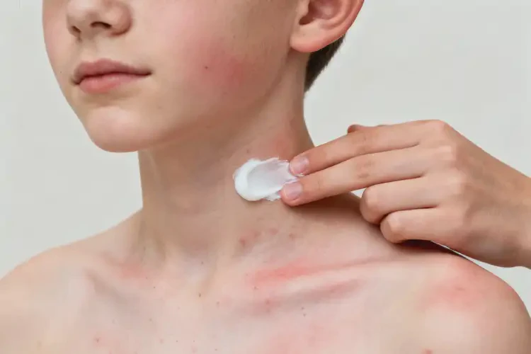 青少年脖子偶尔长湿疹不管它会自己自愈吗(图4)