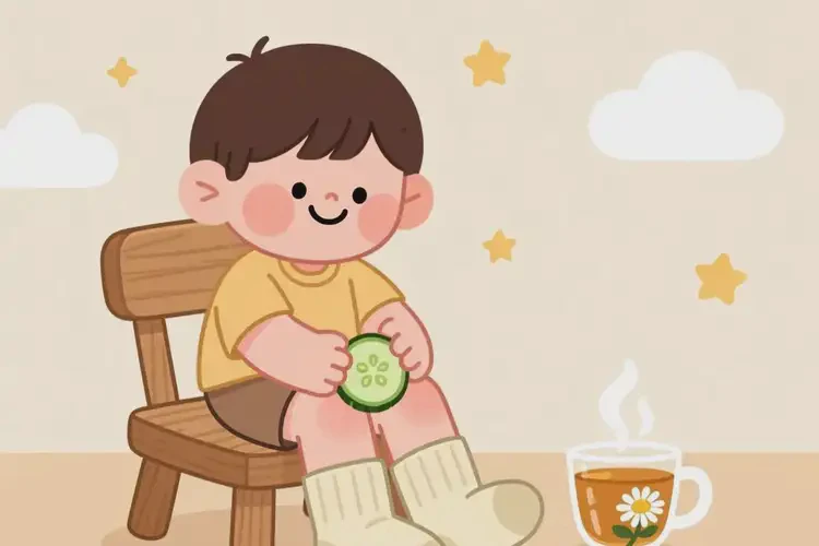 兒童腳上長濕疹不管它會(huì)自己好嗎(圖1)