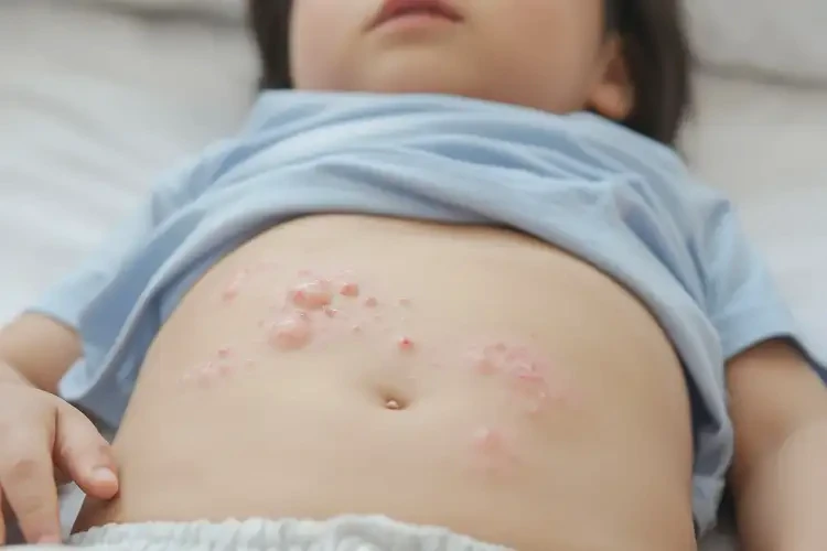 少兒肚子上出濕疹不管它會自己痊愈嗎(圖4)