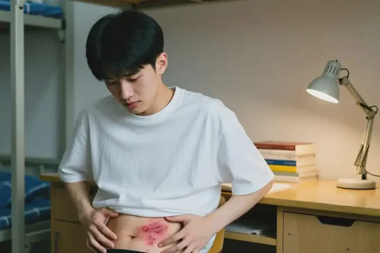 大學(xué)生肚子上有濕疹不管它會(huì)自己好嗎(圖4)