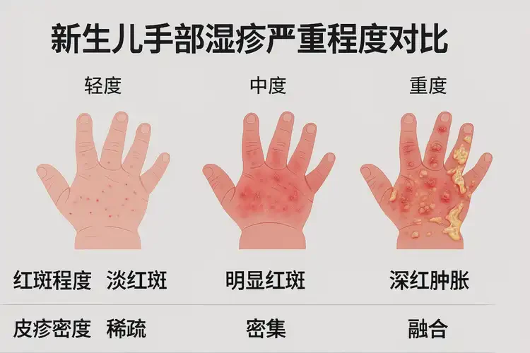 新生兒手上起濕疹可以徹底自愈嗎(圖2)