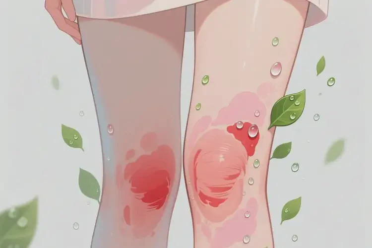 女性大腿起濕疹不管它會自己痊愈嗎(圖2)