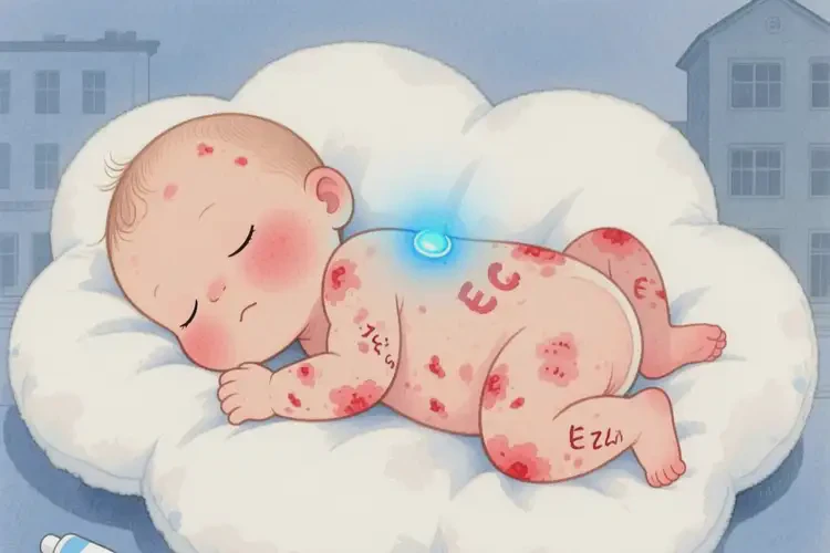 小兒全身起濕疹不管它會自己痊愈嗎(圖1)