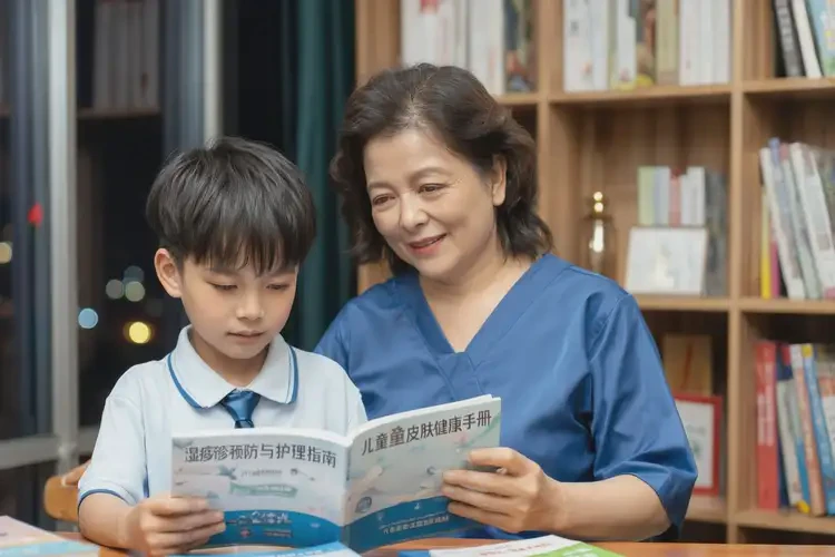 小學(xué)生手臂出現(xiàn)濕疹不管它會自己自愈嗎(圖1)