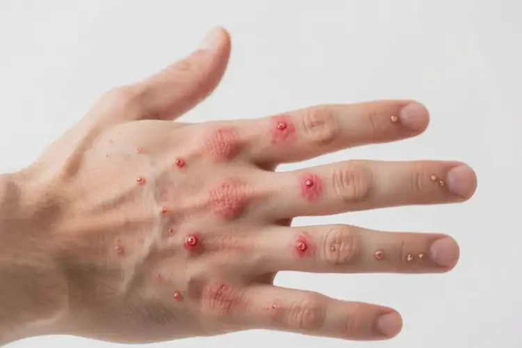 男生手上出現(xiàn)濕疹能靠自己自愈嗎(圖3)