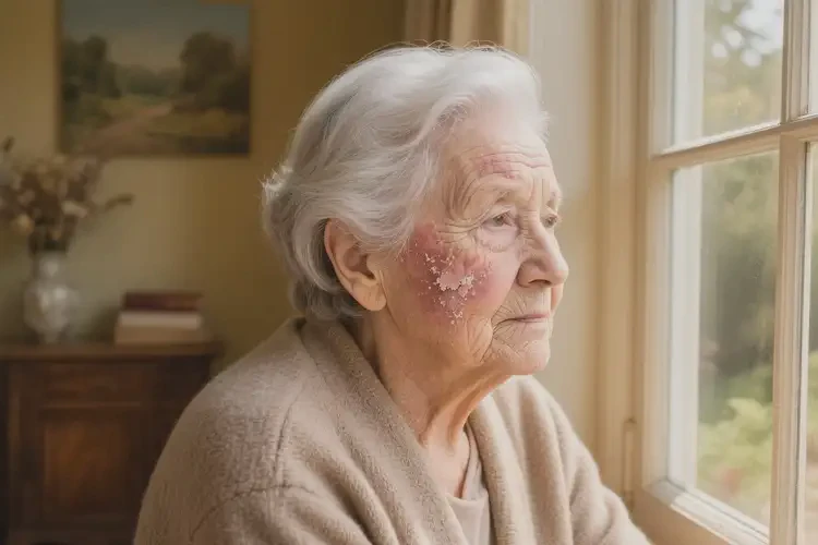 高齡老人面部起濕疹能夠徹底治愈嗎(圖4)