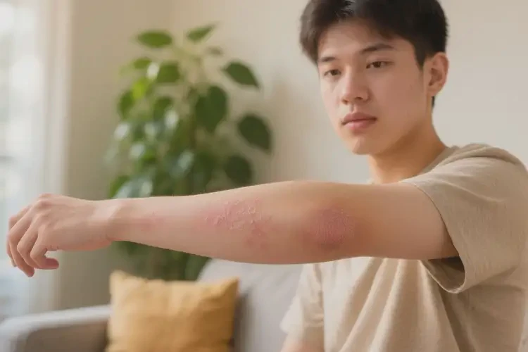 男生手臂經(jīng)常長(zhǎng)濕疹不管它會(huì)自己自愈嗎(圖4)
