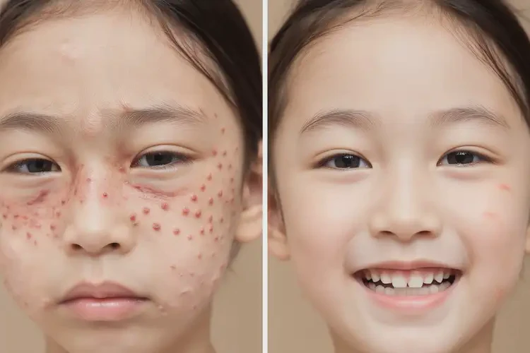 孩子面部有濕疹可不可以徹底自愈(圖1)