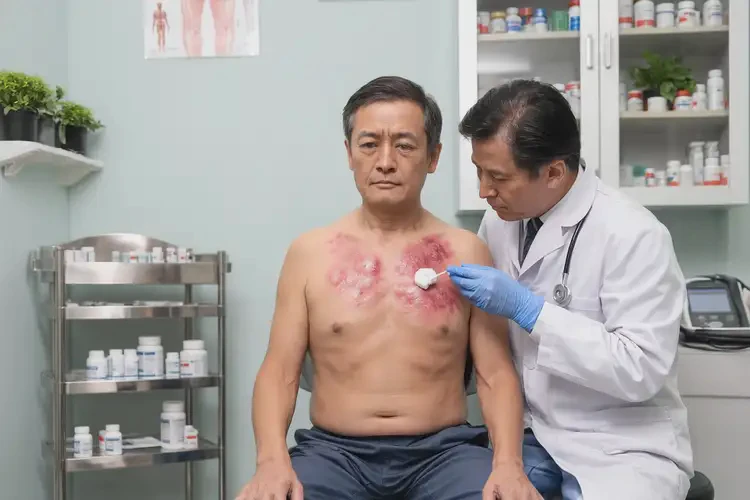 男性肚子上有濕疹能夠徹底治愈嗎(圖3)