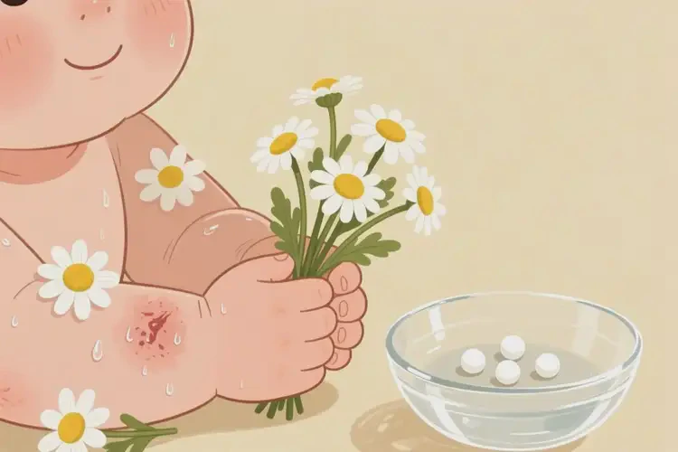 宝宝手臂出湿疹可以彻底自愈吗(图2)