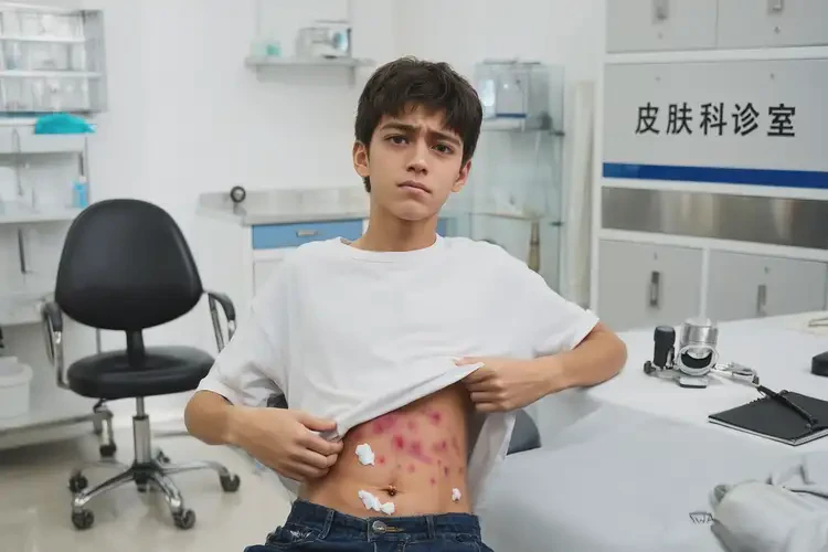 大學(xué)生肚子上出現(xiàn)濕疹可以徹底自愈嗎(圖2)