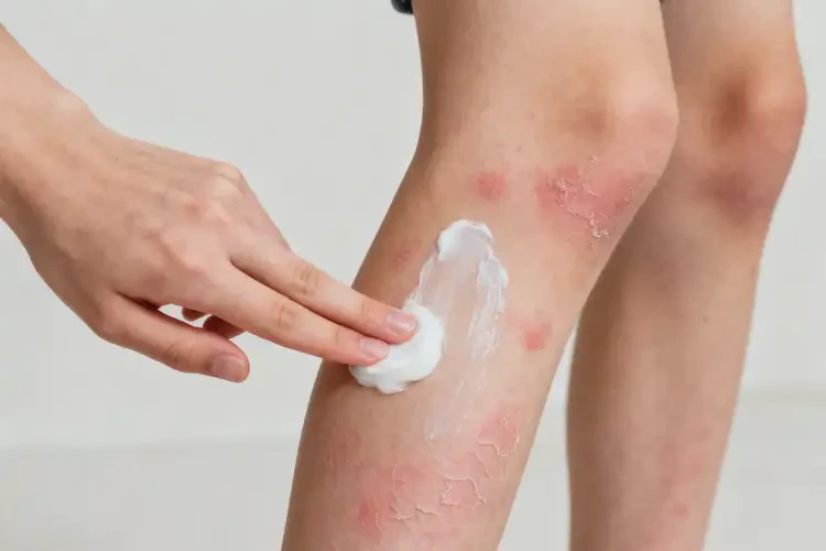 青少年小腿經(jīng)常起濕疹不管它會(huì)自己痊愈嗎(圖1)