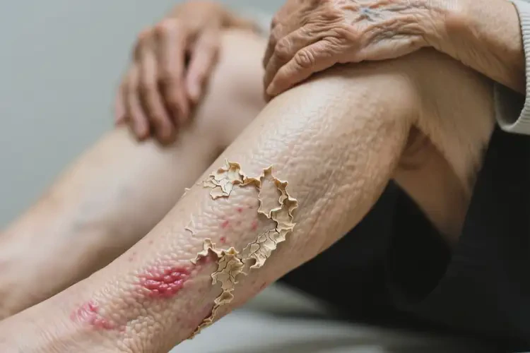 老年人小腿起濕疹能不能徹底自愈(圖1)