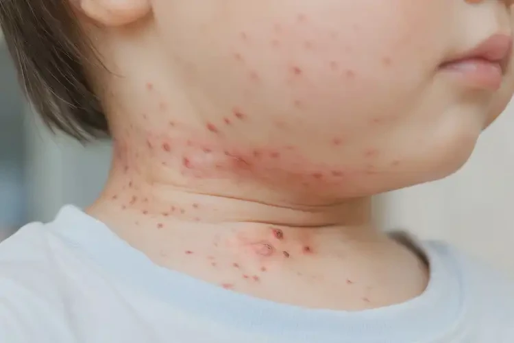 孩子脖子上容易起濕疹不管它會(huì)自己自愈嗎(圖4)