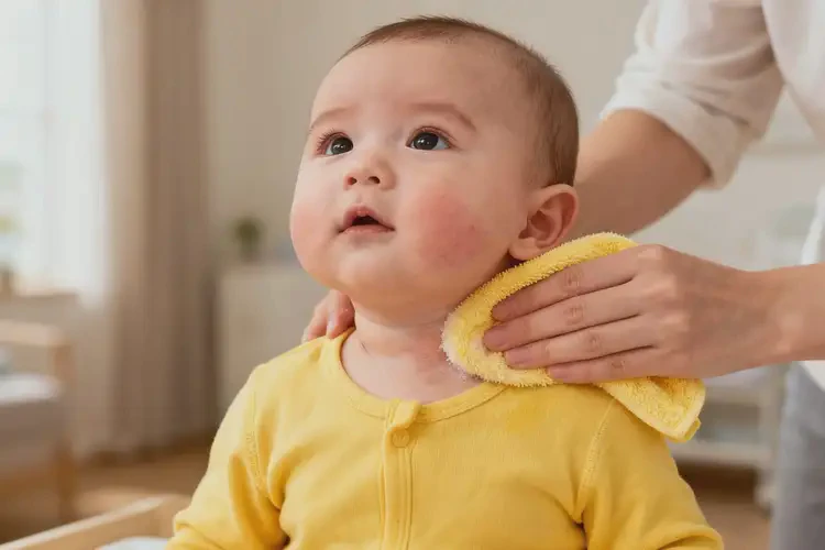 嬰兒脖子起濕疹能夠徹底治愈嗎(圖3)