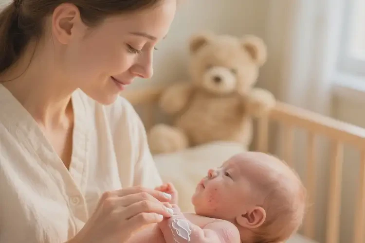 新生兒手臂上起濕疹不管它會(huì)自己好嗎(圖4)