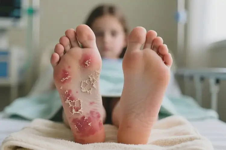 女生腳上長濕疹能夠徹底治愈嗎(圖4)