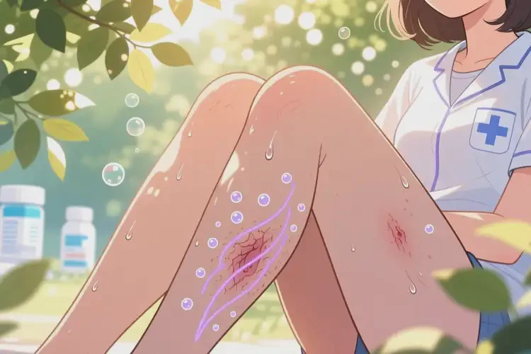 女生大腿經(jīng)常起濕疹不管它會(huì)自己好嗎(圖2)