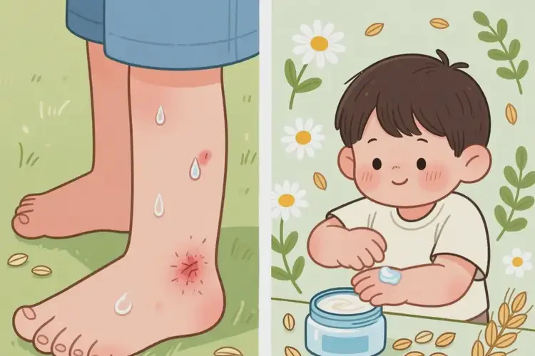 兒童腳上長濕疹不管它會(huì)自己好嗎(圖3)