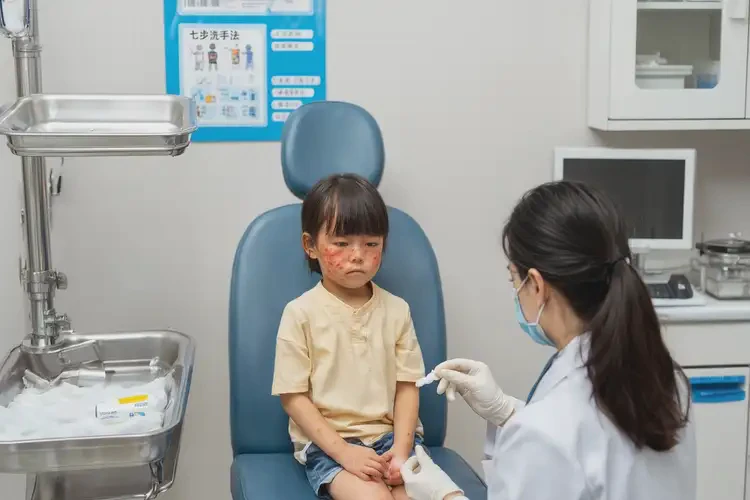 小兒面部容易長濕疹不管它會自己好嗎(圖3)