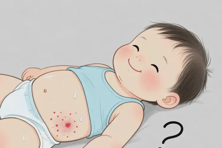 小孩肚子上容易長(zhǎng)濕疹不管它會(huì)自己自愈嗎(圖1)