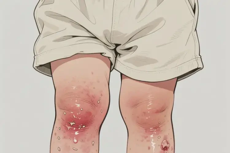 小孩大腿上偶爾長(zhǎng)濕疹能靠自己自愈嗎(圖2)
