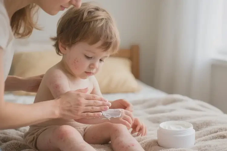 孩子全身起濕疹不管它會(huì)自己自愈嗎(圖4)