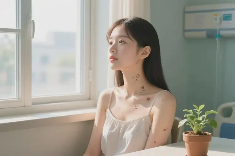 女生脖子偶爾長(zhǎng)濕疹能夠徹底治愈嗎(圖3)