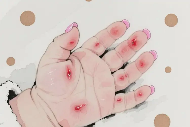 嬰幼兒手上經常起濕疹不管它會自己好嗎(圖1)
