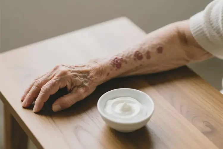 老年人手臂上出湿疹能彻底自愈吗(图2)