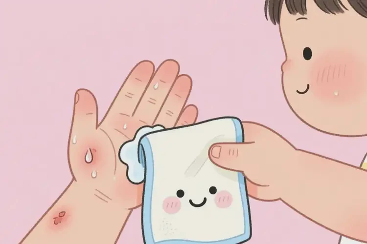 孩子手上容易長(zhǎng)濕疹不管它會(huì)自己好嗎(圖1)