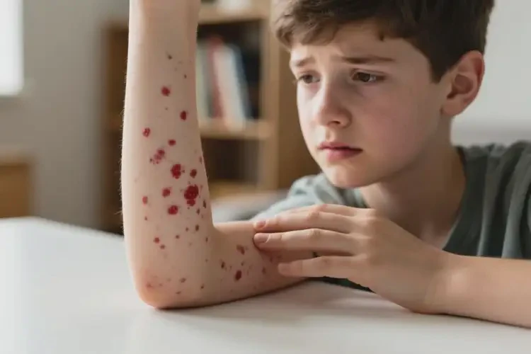 中學(xué)生手臂出濕疹能徹底自愈嗎(圖2)