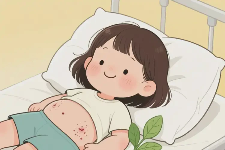 少兒肚子出現(xiàn)濕疹不管它會自己痊愈嗎(圖3)