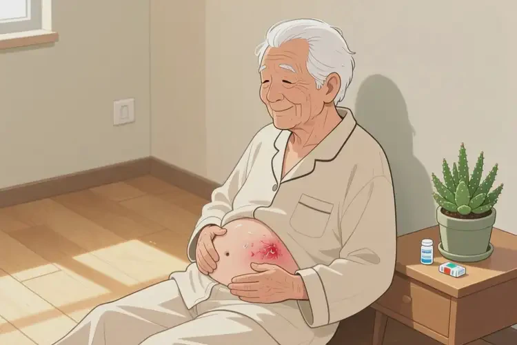 老年人肚子上出現(xiàn)濕疹不管它會自己好嗎(圖4)