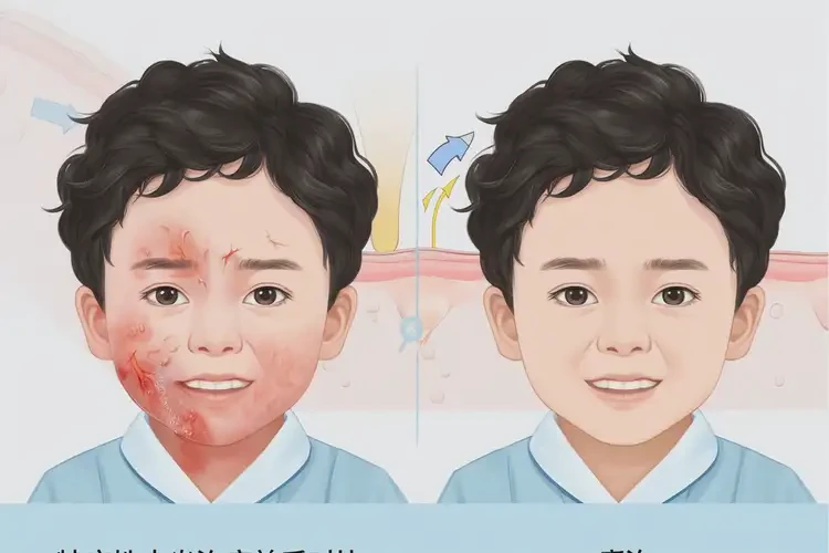 孩子面部起濕疹能夠徹底治愈嗎(圖4)