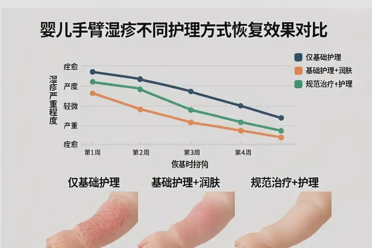 嬰兒手臂出現(xiàn)濕疹可以徹底自愈嗎(圖2)