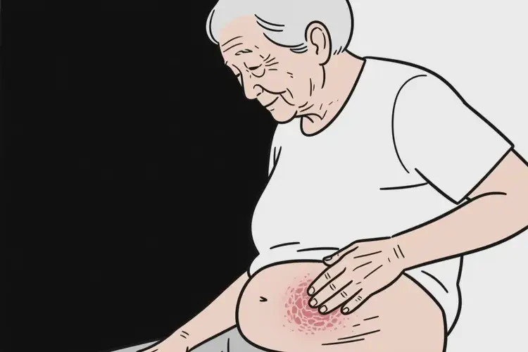 老人肚子起濕疹不管它會自己自愈嗎(圖2)