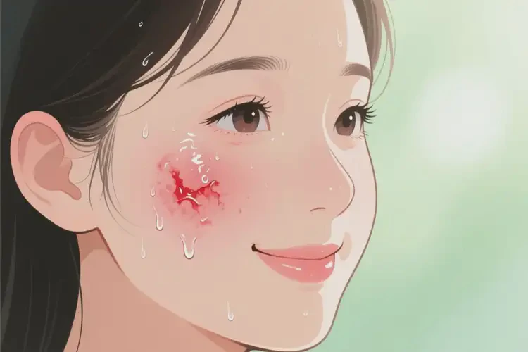 女生臉上容易長(zhǎng)濕疹可不可以徹底自愈(圖2)