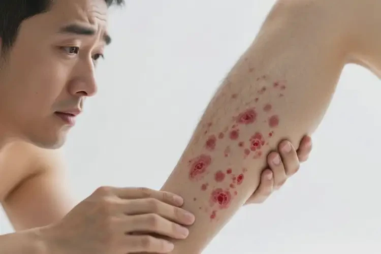 男性小腿容易長(zhǎng)濕疹不管它會(huì)自己自愈嗎(圖4)