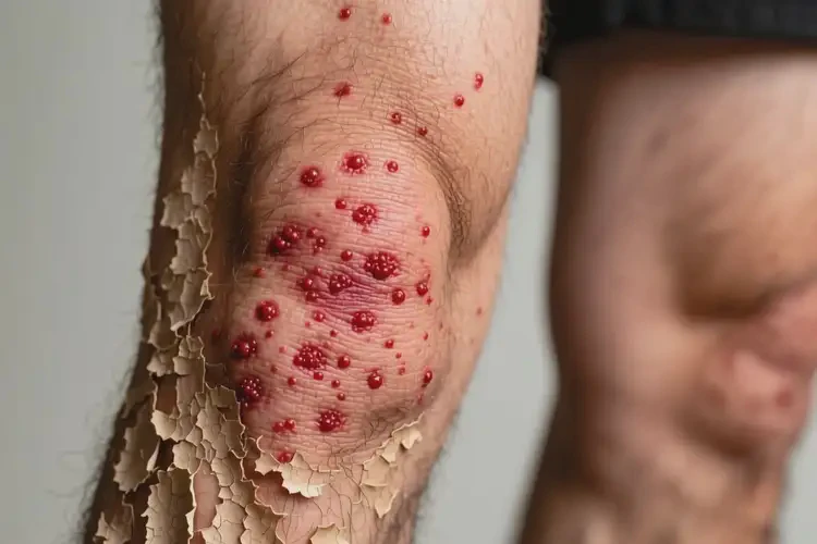 男人大腿有濕疹不管它會自己自愈嗎(圖2)