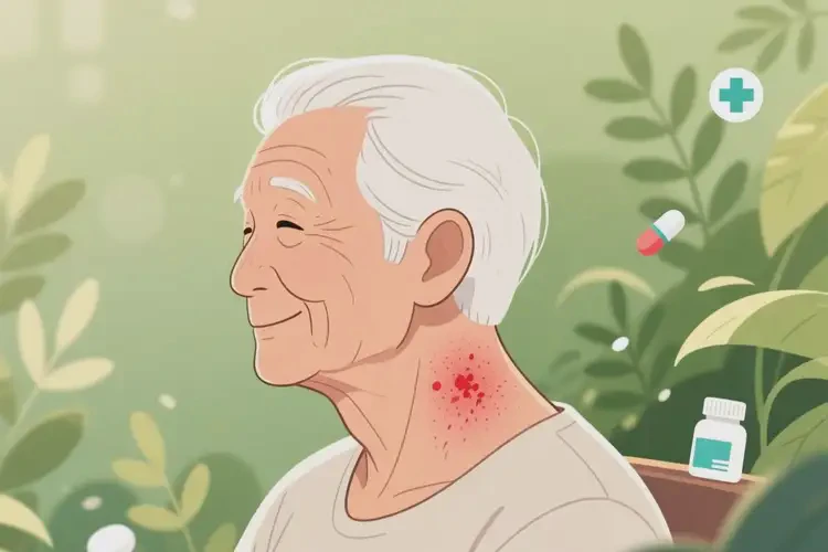 老年人脖子起濕疹可以徹底自愈嗎(圖4)