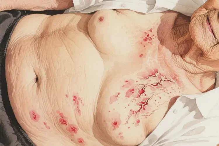 老人肚子起濕疹不管它會自己自愈嗎(圖3)