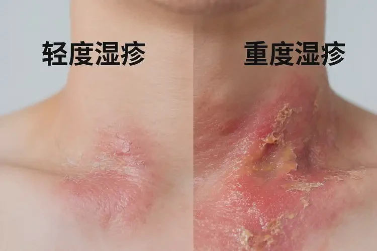 孩子脖子上起濕疹能靠自己自愈嗎(圖2)