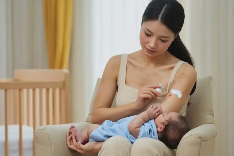 哺乳期媽媽手臂上偶爾長濕疹可以徹底自愈嗎(圖2)