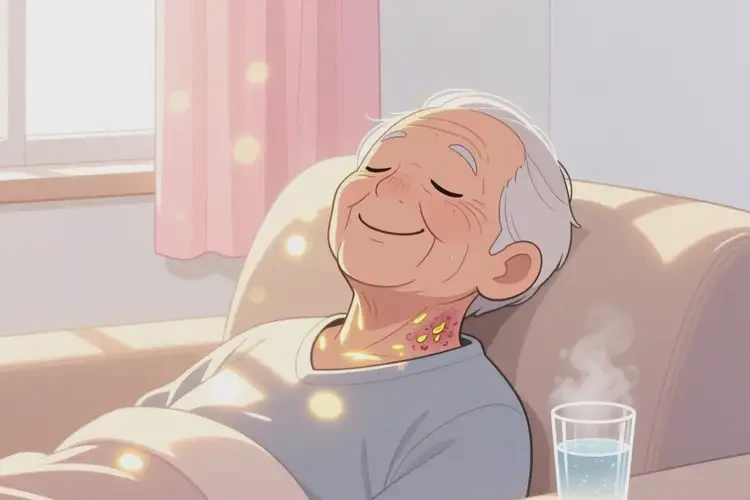 高齡老人脖子上容易長濕疹不管它會自己自愈嗎(圖2)