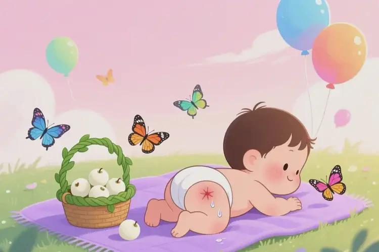 孩子屁股經(jīng)常起濕疹不管它會自己自愈嗎(圖1)