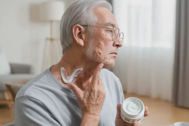 老人脖子上出现湿疹可以彻底自愈吗(图2)