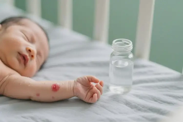 新生兒手臂經(jīng)常起濕疹能靠自己自愈嗎(圖2)