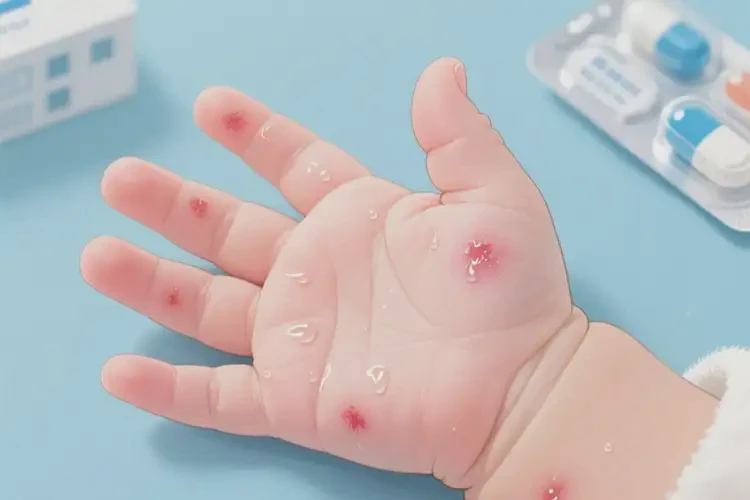 新生兒手上偶爾長(zhǎng)濕疹能靠自己自愈嗎(圖1)