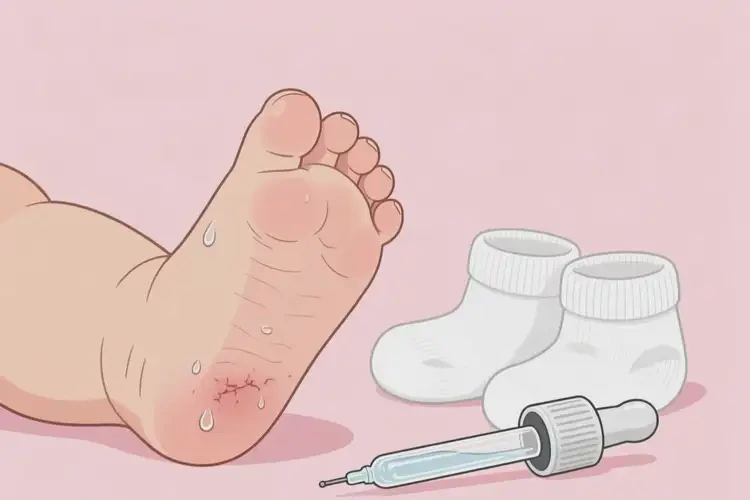 嬰幼兒腳上出濕疹可不可以徹底自愈(圖2)